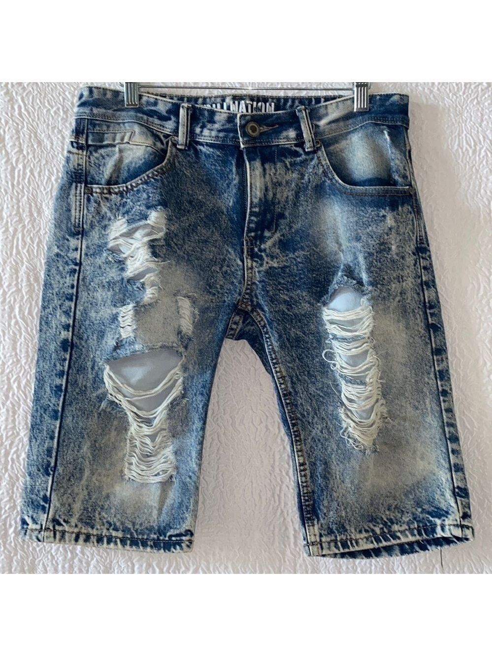 Trillnation Distressed Jean Shorts